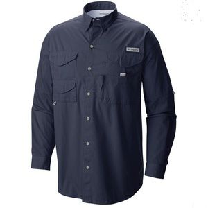 Columbia PFG Small Men’s Longsleeve Bonehead Short